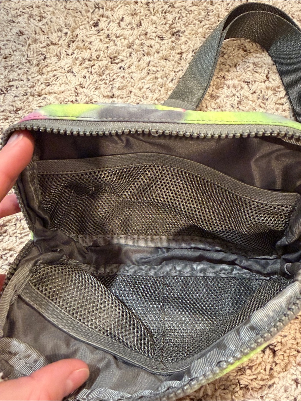 lululemon athletica Tie-Dye Belt Bag — Green, Pink & Gray - Picture 3 of 10